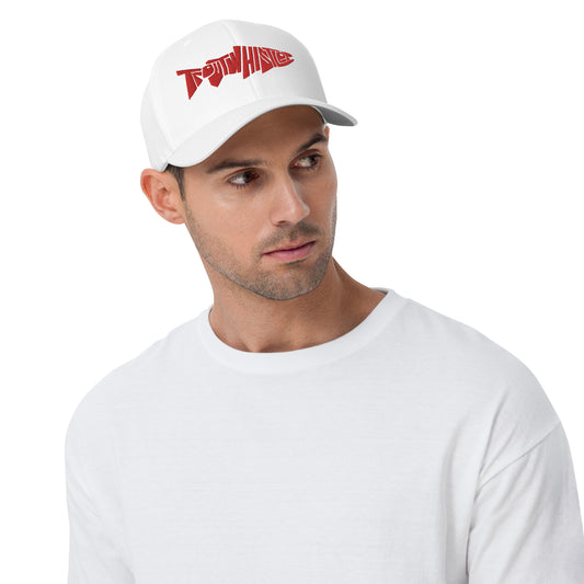 TroutWhistler - Structured Twill Cap | White w/ Red Logo