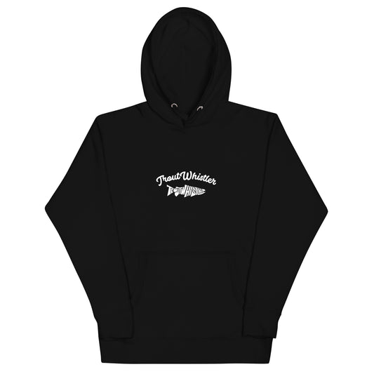 TroutWhistler - Men's Cotton Heritage Hoodies | Black w/ TroutWhistler Logo